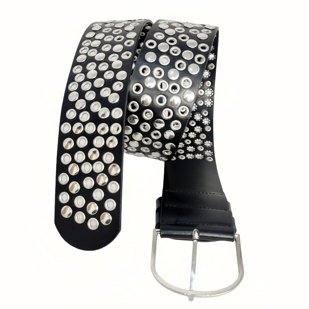 Punk Hollow Eyelet Rivet Belt  - Streetwear Brand Belts recension och pris