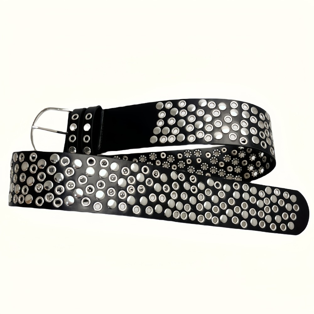 Punk Hollow Eyelet Rivet Belt  - Streetwear Brand Belts recension och pris
