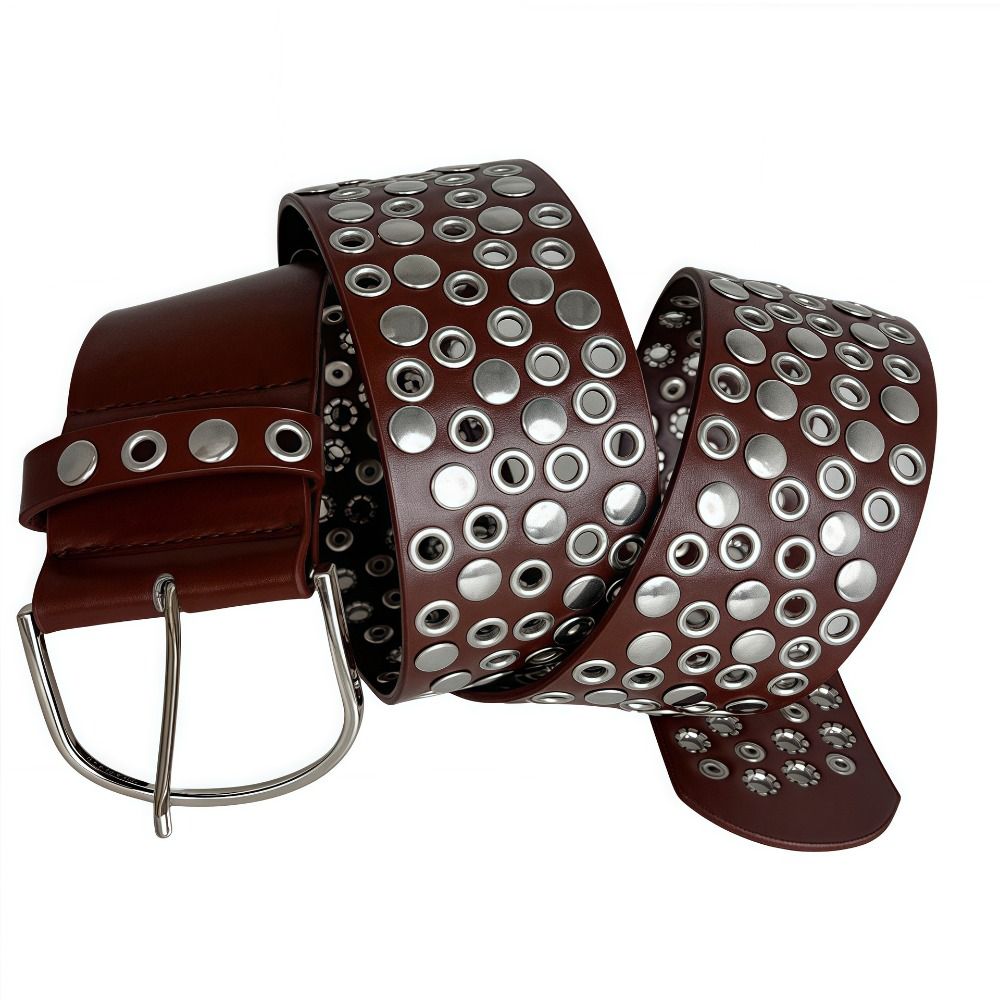 Punk Hollow Eyelet Rivet Belt  - Streetwear Brand Belts recension och pris