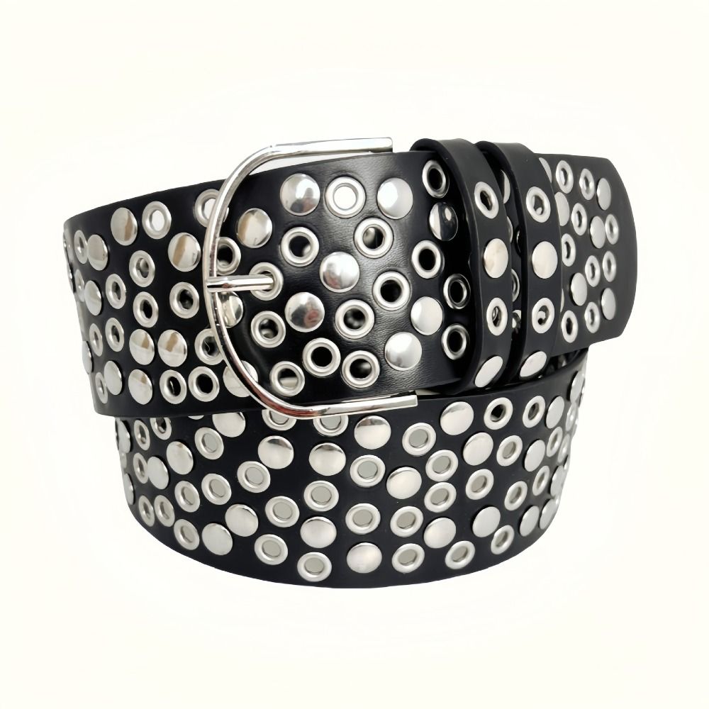 Punk Hollow Eyelet Rivet Belt  - Streetwear Brand Belts recension och pris