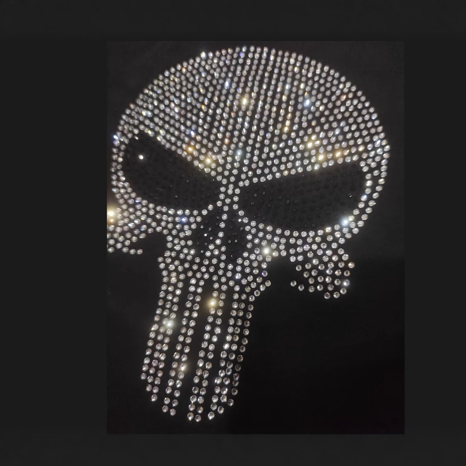 2025 New Skulls Rhinestones Sh - Streetwear Clothing Brand recension och pris