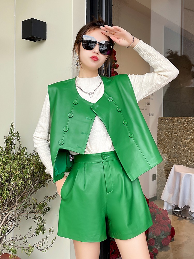Spring New Women Double Breast - Streetwear Brand Shorts recension och pris