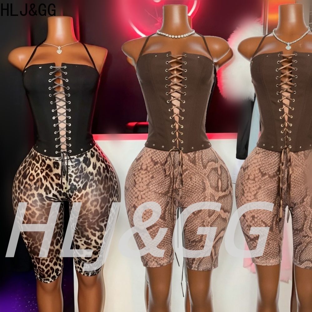 HLJ&GG Sexy Leather Hollow Ban - Streetwear Brand Shorts recension och pris