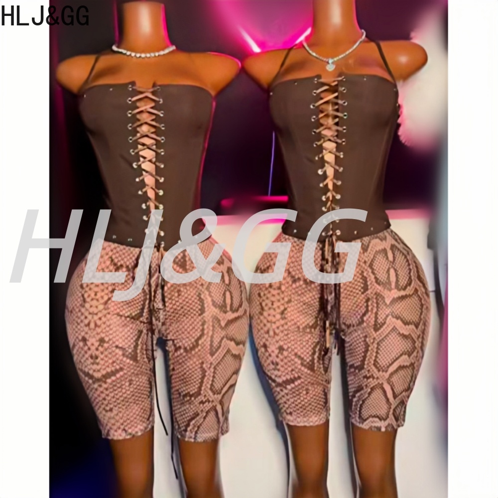 HLJ&GG Sexy Leather Hollow Ban - Streetwear Brand Shorts recension och pris