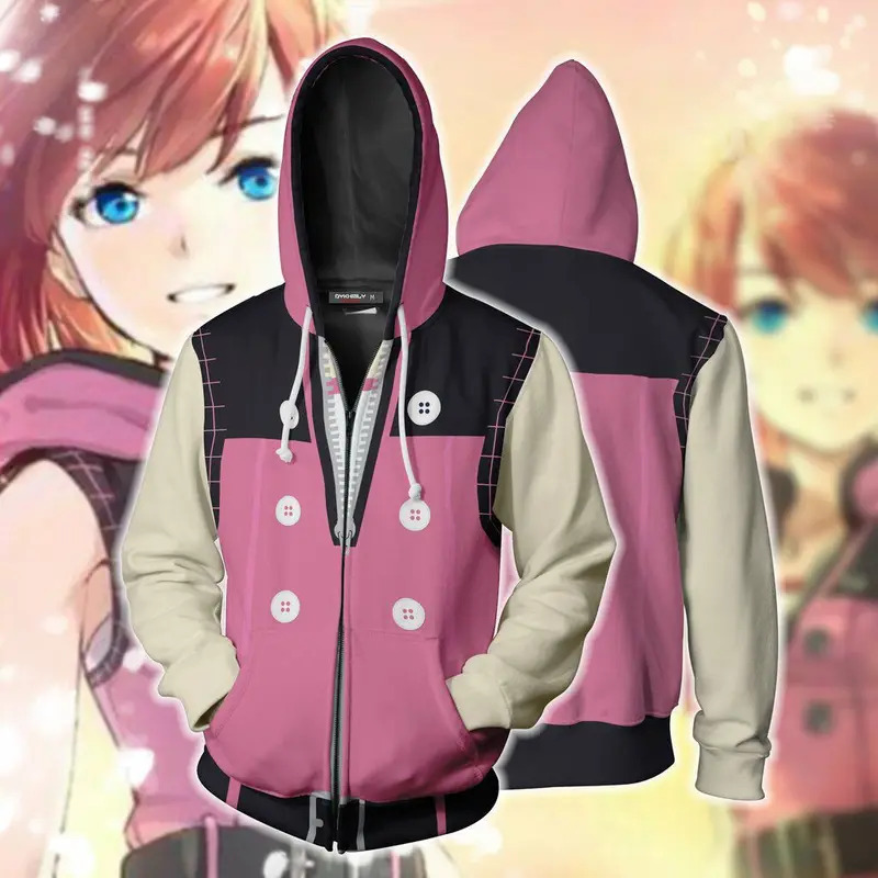 2025 enen Game Kingdom Hearts  - Streetwear Zipper recension och pris
