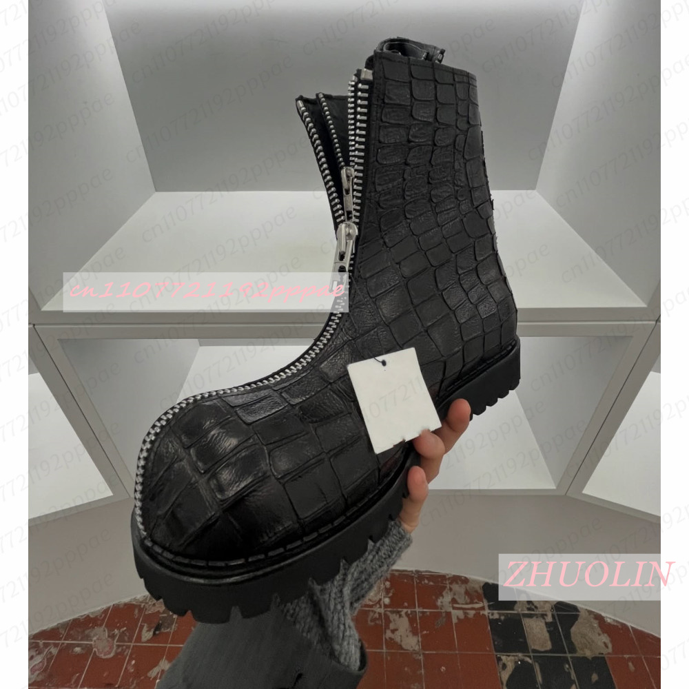Men Black Snake Print Front Zi - Streetwear Zipper recension och pris