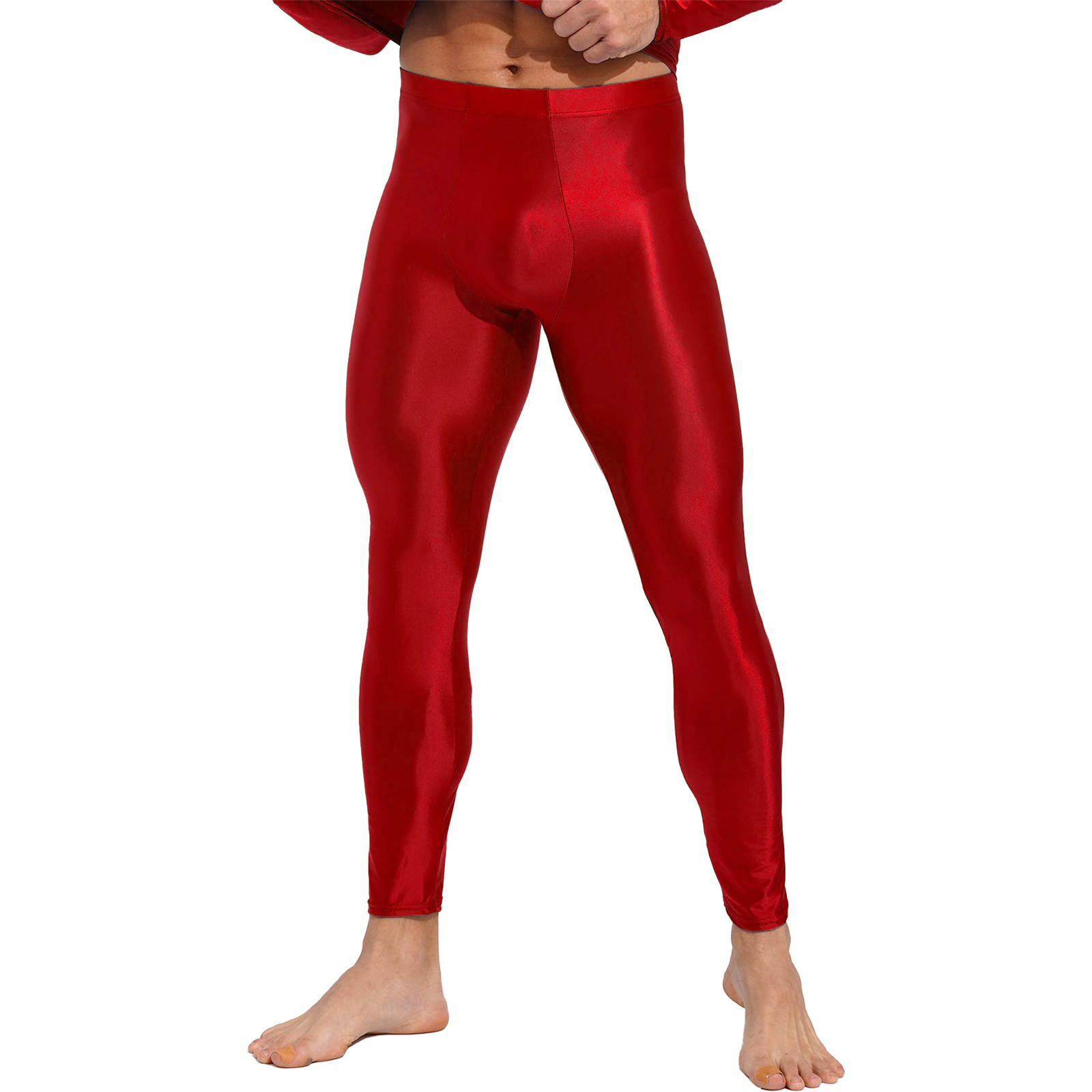 Men's Glossy Oil Tights Long P - Streetwear Brand recension och pris