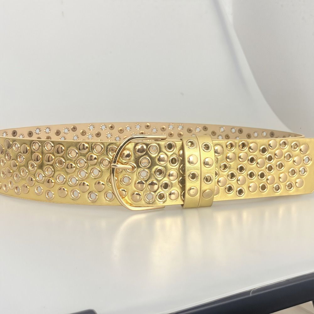 Punk Hollow Eyelet Rivet Belt  - Streetwear Brand Belts recension och pris