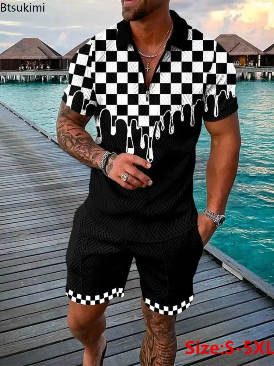 2026 Men's Summer Shorts Sets  - Streetwear Zipper recension och pris