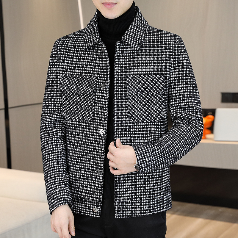 Brand Winter Plaid Woolen Jack - Streetwear Clothing Brand recension och pris