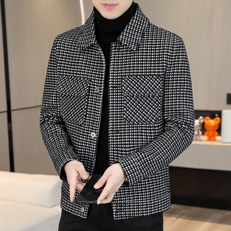 Brand Winter Plaid Woolen Jack - Streetwear Clothing Brand recension och pris