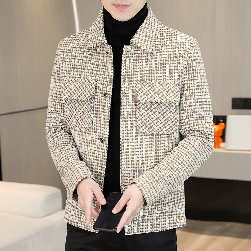 Brand Winter Plaid Woolen Jack - Streetwear Clothing Brand recension och pris