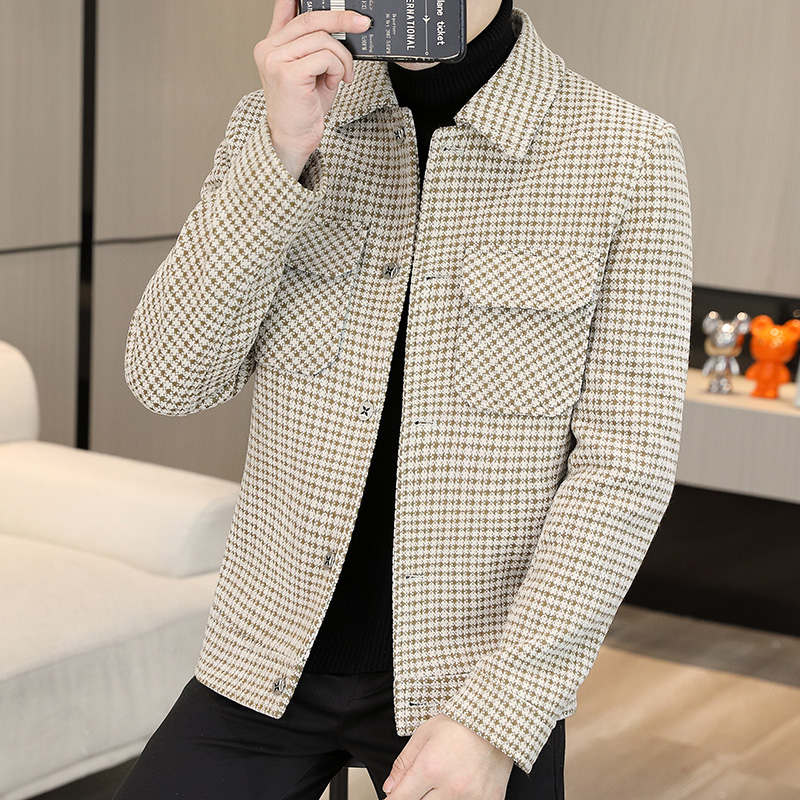 Brand Winter Plaid Woolen Jack - Streetwear Clothing Brand recension och pris