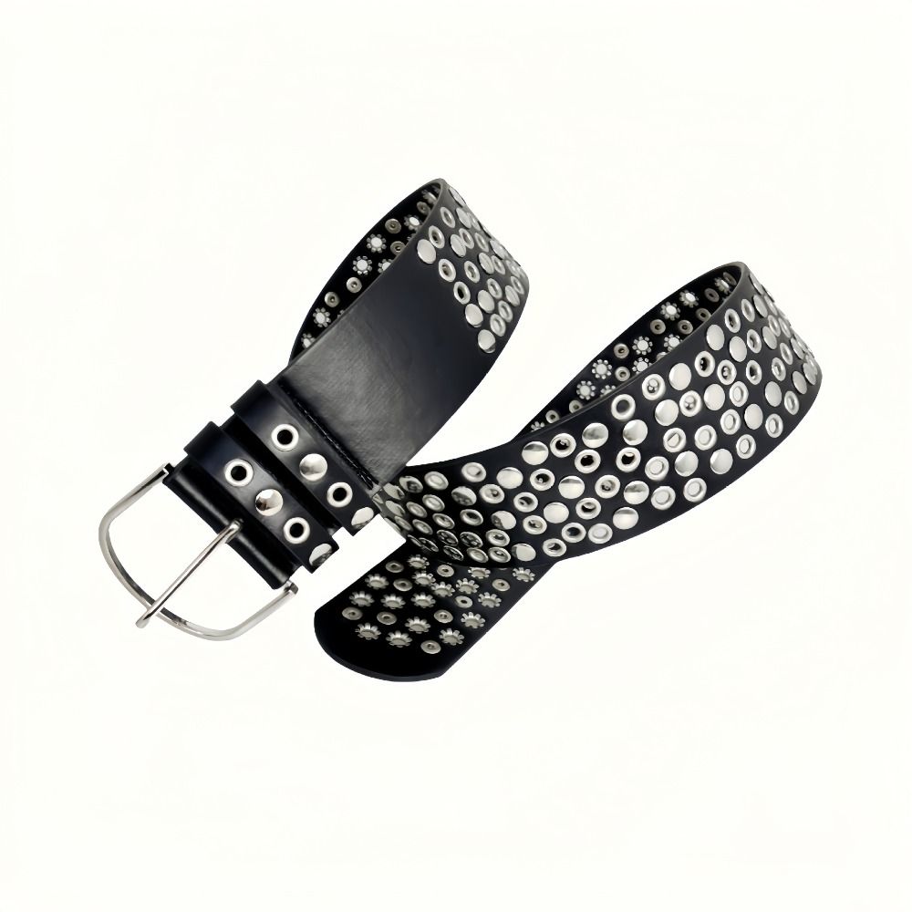 Punk Hollow Eyelet Rivet Belt  - Streetwear Brand Belts recension och pris