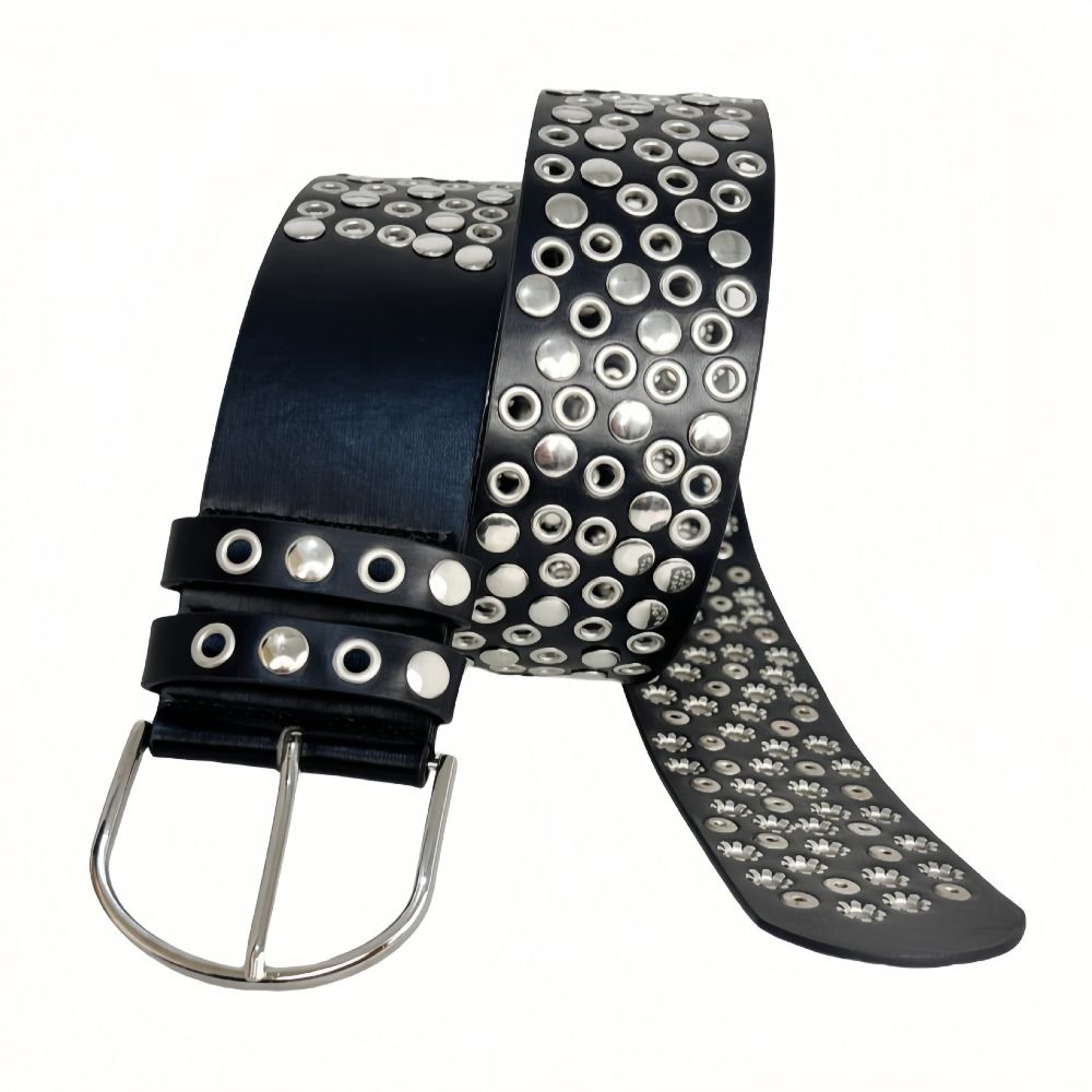Punk Hollow Eyelet Rivet Belt  - Streetwear Brand Belts recension och pris