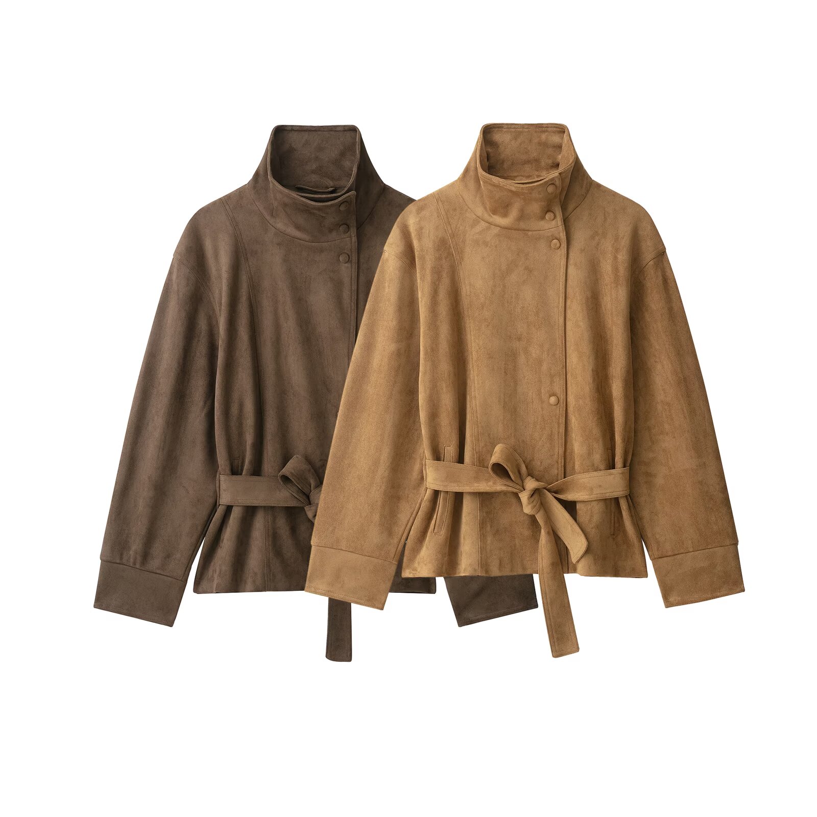 Brown Suede Belt Short Trench  - Streetwear Brand Belts recension och pris