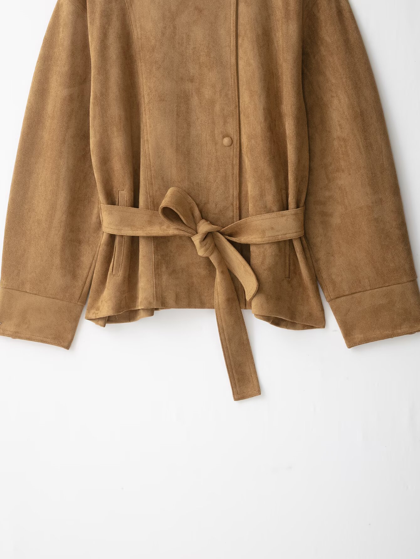 Brown Suede Belt Short Trench  - Streetwear Brand Belts recension och pris