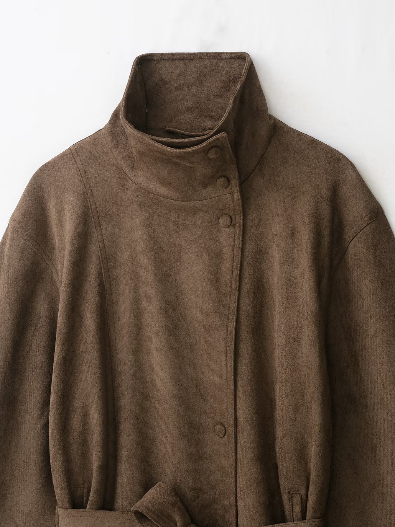 Brown Suede Belt Short Trench  - Streetwear Brand Belts recension och pris