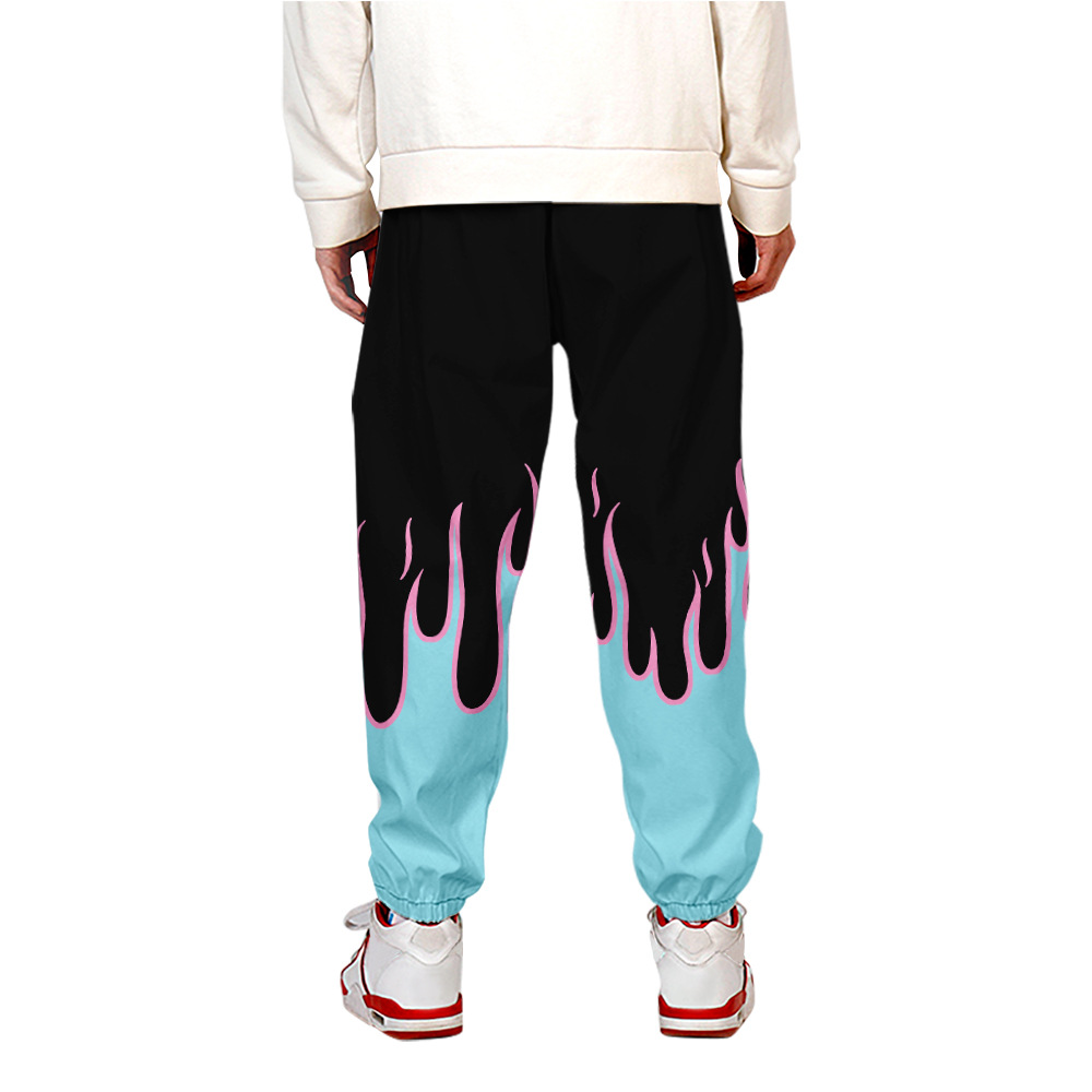 Colorful Flame Sweat Pants 3D  - Streetwear Brand recension och pris