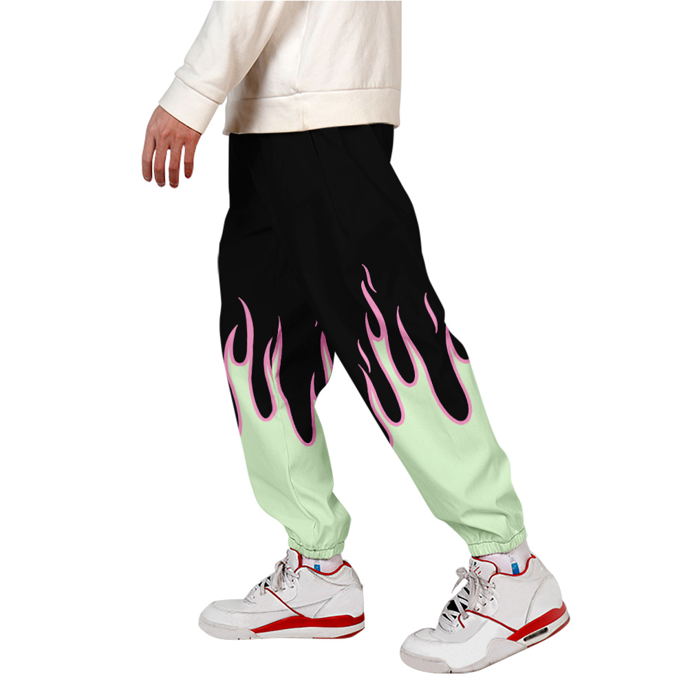 Colorful Flame Sweat Pants 3D  - Streetwear Brand recension och pris